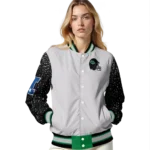 personalized-north-texas-mean-green-speckled-arms-green-gray-varsity-jacket-best-selling.webp