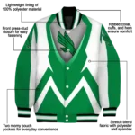 personalized-north-texas-mean-green-v-stripes-green-white-varsity-jacket-best-selling.webp