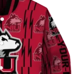 personalized-northern-illinois-huskies-bolt-stripe-red-varsity-jacket-best-selling.webp