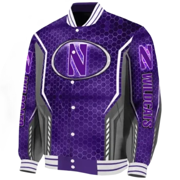 Northwestern Wildcats Jacket - Personalized Power Plate Purple Deluxe