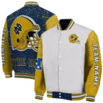 personalized-notre-dame-fighting-irish-speckled-arms-navy-gray-varsity-jacket-best-selling.webp