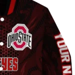 personalized-ohio-state-buckeyes-hexagon-mesh-scarlet-black-varsity-jacket-best-selling.webp