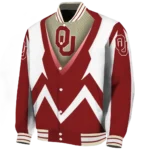 personalized-oklahoma-sooners-v-stripes-crimson-white-varsity-jacket-best-selling.webp