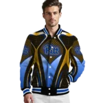 personalized pittsburgh panthers mesh chest gold black varsity jacket best selling.webp
