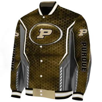 Purdue Boilermakers Jacket - Personalized Power Plate Gold Deluxe