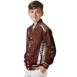 personalized-texas-state-bobcats-hexagon-grid-maroon-varsity-jacket-best-selling.webp