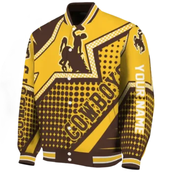 Wyoming Cowboys Jacket - Personalized Star Burst Brown