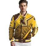 personalized-wyoming-cowboys-star-burst-brown-varsity-jacket-best-selling.webp