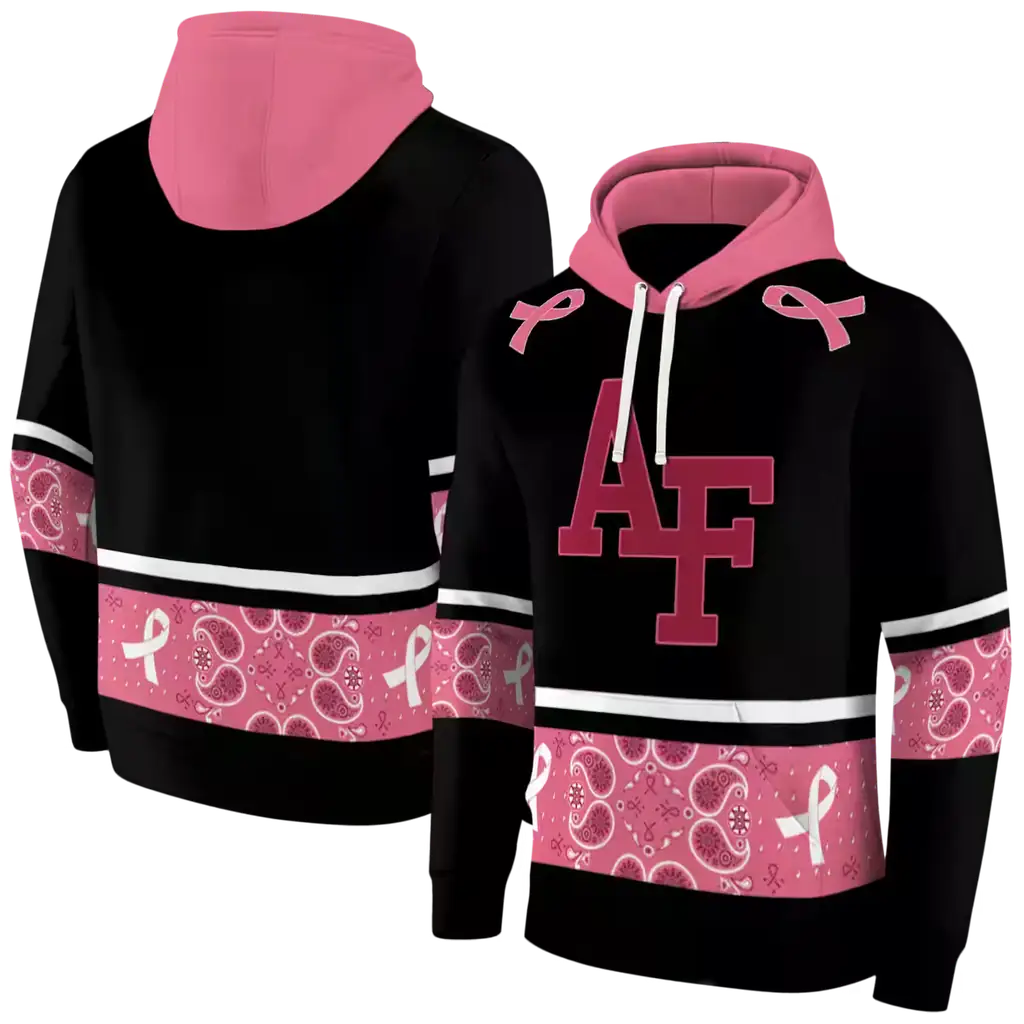 air force falcons awareness ribbon black pink hoodie fashion forward air force falcons awareness ribbon black pink hoodie fashion forward