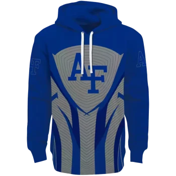 air force falcons concentric lines blue black hoodie best selling