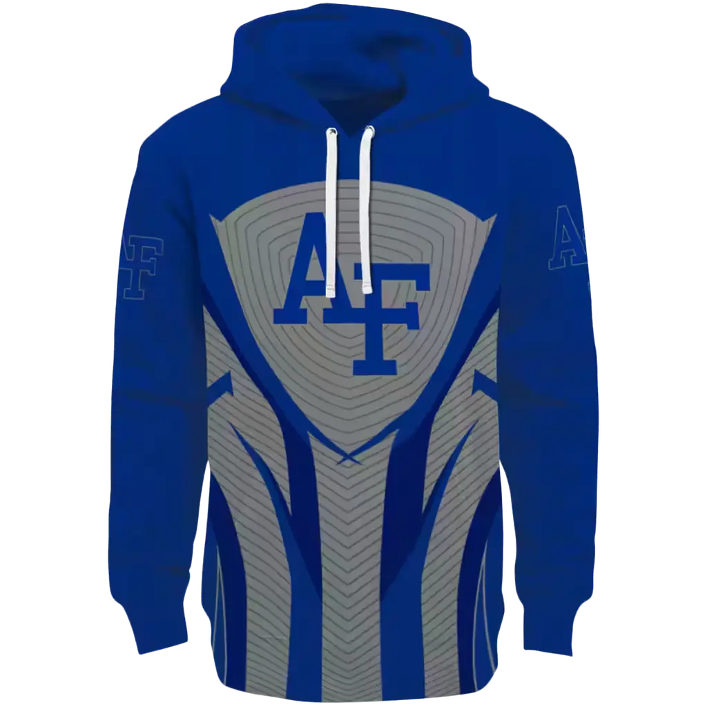 air force falcons concentric lines blue black hoodie best selling air force falcons concentric lines blue black hoodie best selling