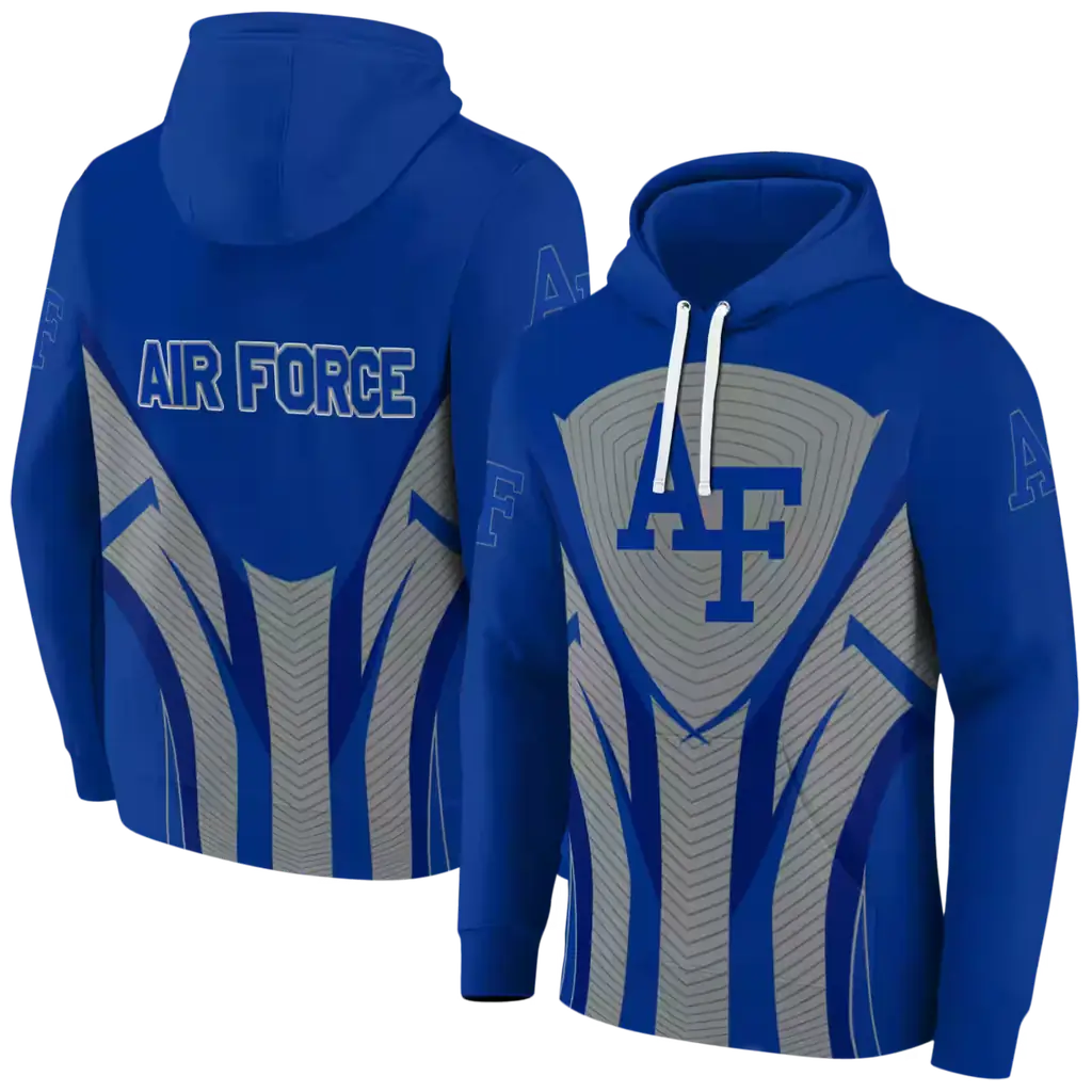 air force falcons concentric lines blue black hoodie fashion forward air force falcons concentric lines blue black hoodie fashion forward