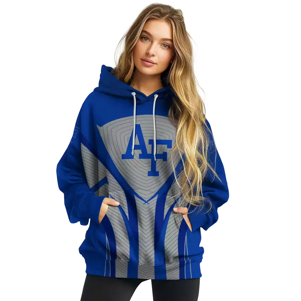 air force falcons concentric lines blue black hoodie high quality air force falcons concentric lines blue black hoodie high quality