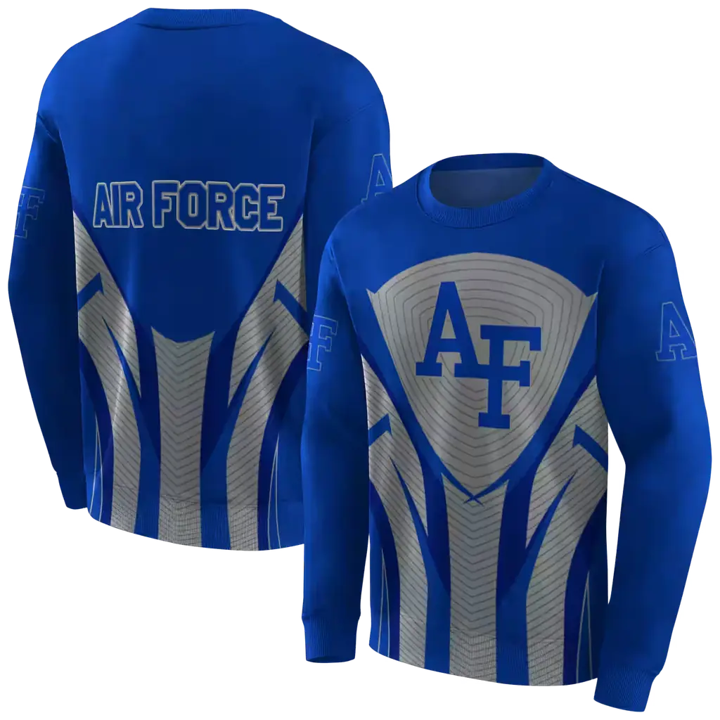 air force falcons concentric lines blue black hoodie premium grade air force falcons concentric lines blue black hoodie premium grade