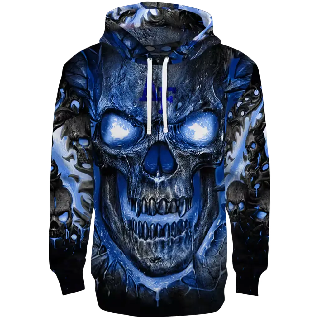 air force falcons demonic skull blue black hoodie best selling air force falcons demonic skull blue black hoodie best selling