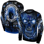 air force falcons demonic skull blue black hoodie best selling
