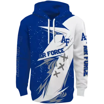 air force falcons dynamic slash blue white hoodie best selling