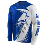 air force falcons dynamic slash blue white hoodie best selling