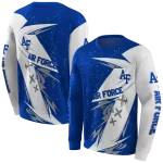 air force falcons dynamic slash blue white hoodie best selling