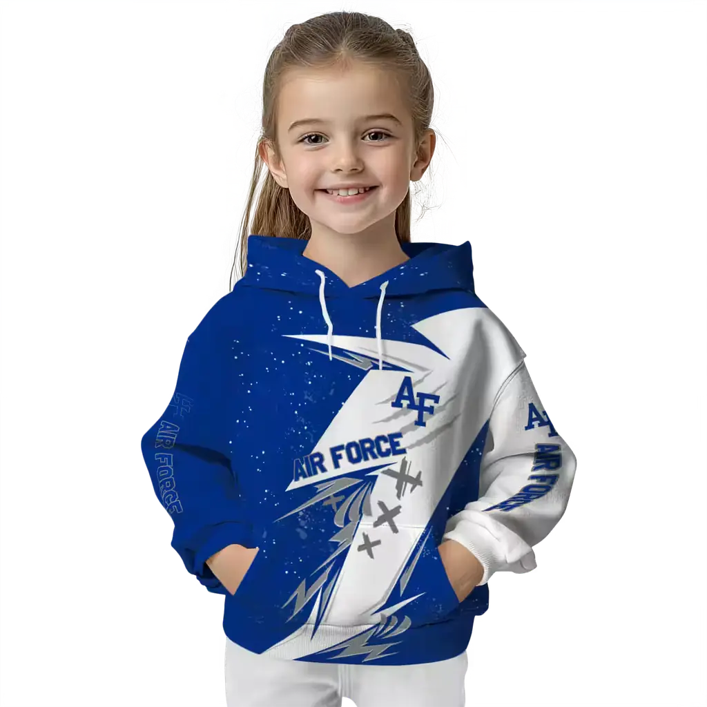air force falcons dynamic slash blue white hoodie top rated air force falcons dynamic slash blue white hoodie top rated