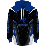 air force falcons futuristic pattern blue black hoodie best selling
