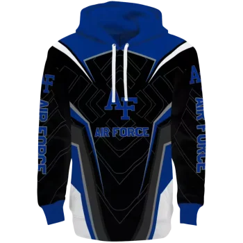 air force falcons futuristic pattern blue black hoodie best selling