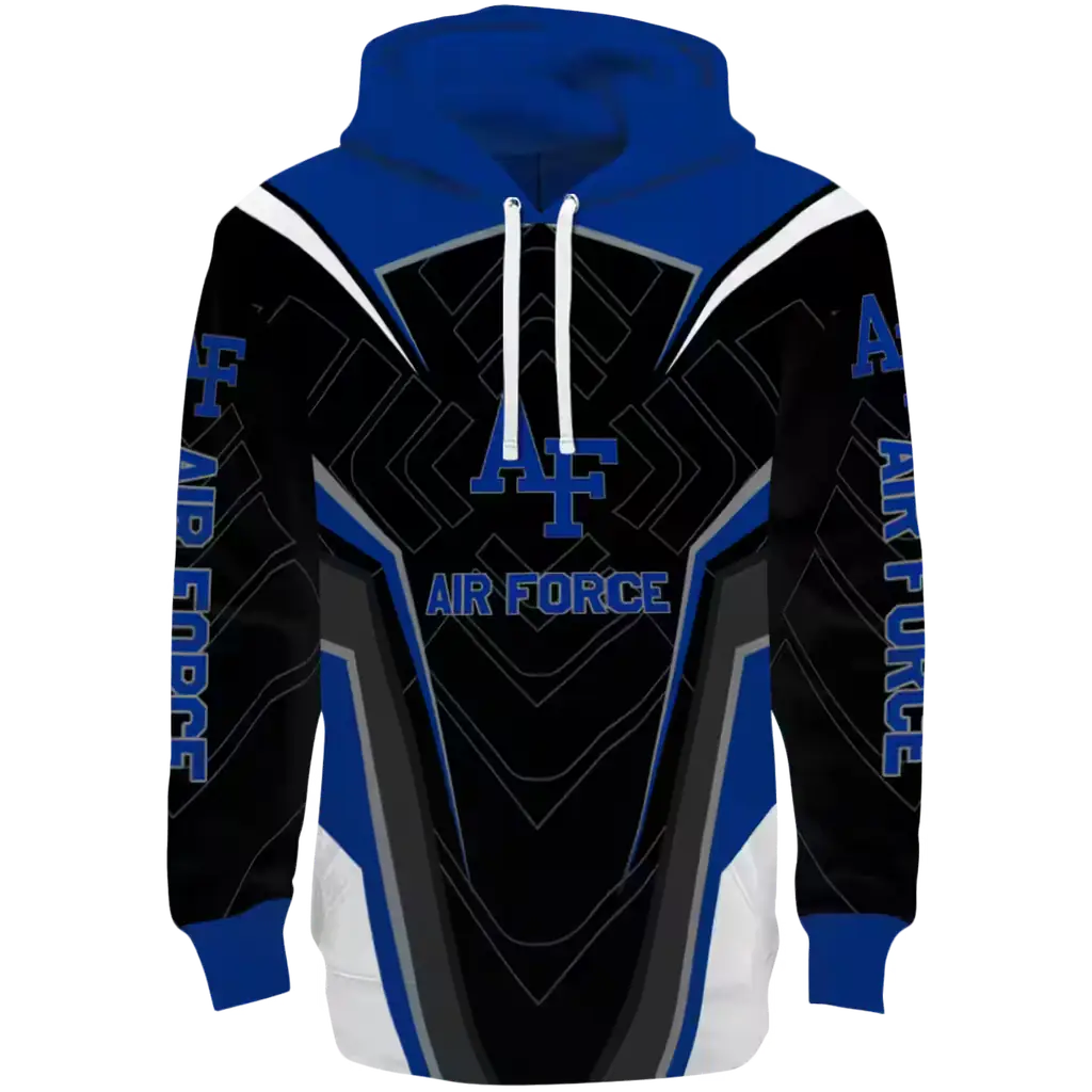air force falcons futuristic pattern blue black hoodie best selling air force falcons futuristic pattern blue black hoodie best selling