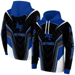 air force falcons futuristic pattern blue black hoodie best selling