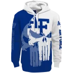 air force falcons graphic punisher blue white hoodie best selling