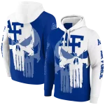 air force falcons graphic punisher blue white hoodie best selling