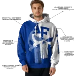 air force falcons graphic punisher blue white hoodie best selling
