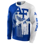 air force falcons graphic punisher blue white hoodie best selling