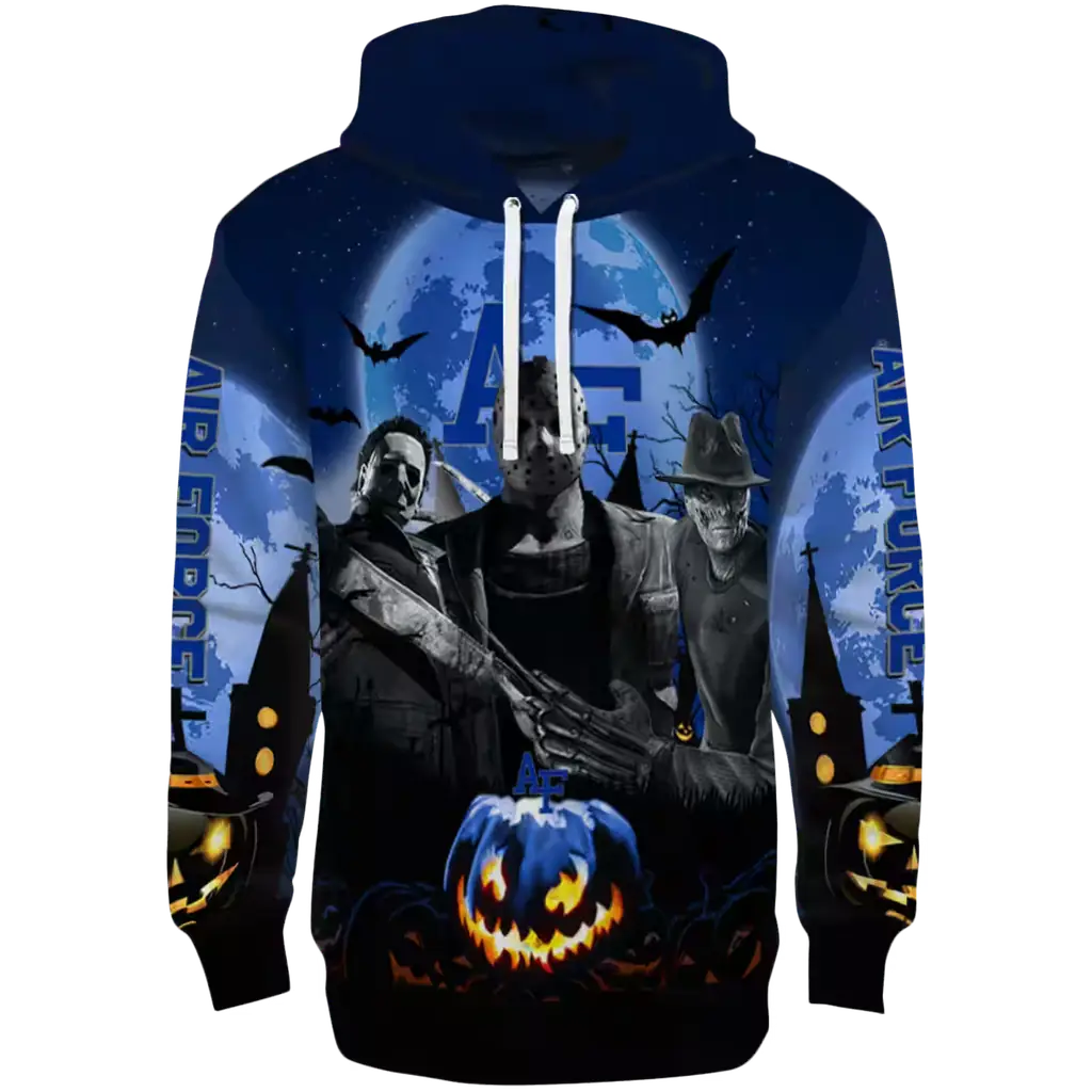 air force falcons halloween vibes blue black hoodie best selling air force falcons halloween vibes blue black hoodie best selling
