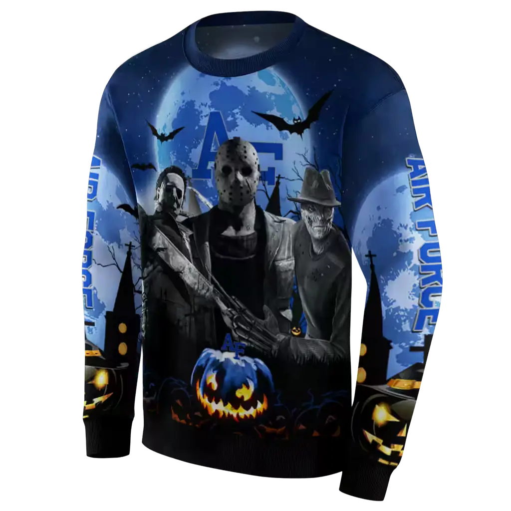 air force falcons halloween vibes blue black hoodie new arrival air force falcons halloween vibes blue black hoodie new arrival