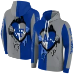 air force falcons heartbeat graphic blue hoodie best selling