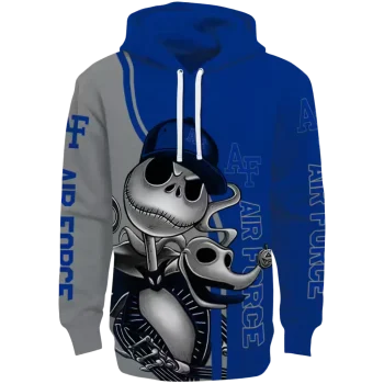 air force falcons jack skellington blue hoodie best selling