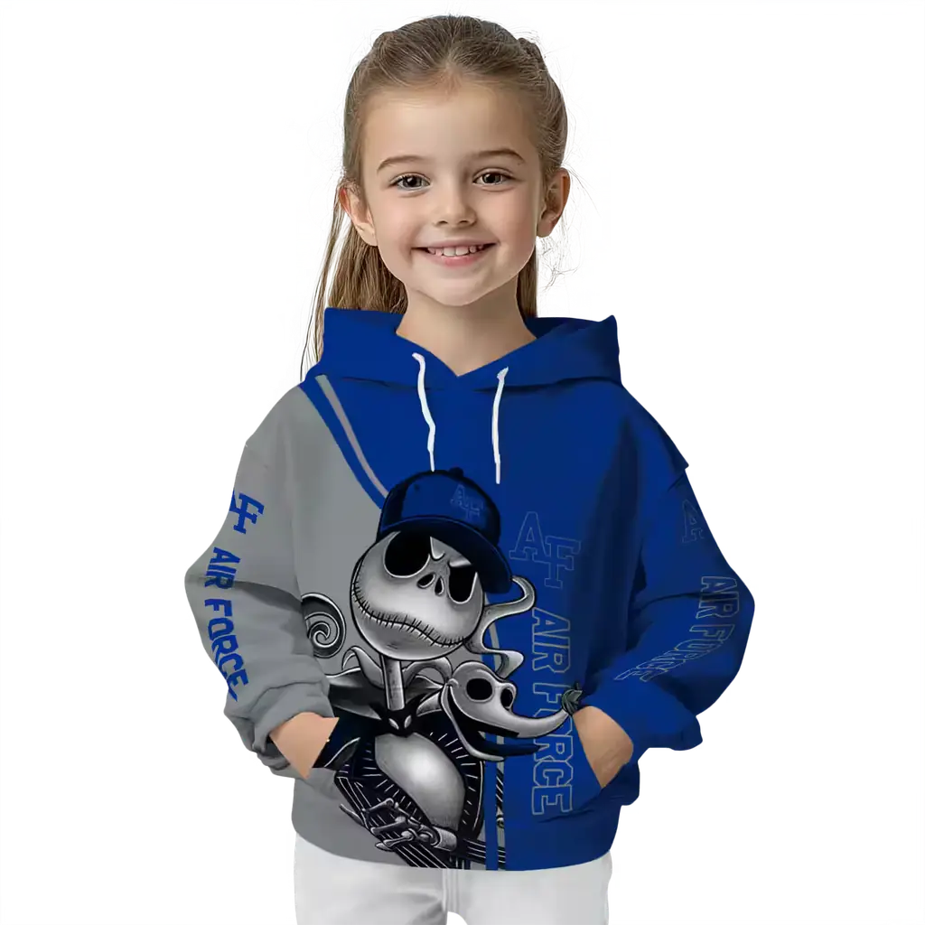 air force falcons jack skellington blue hoodie top rated air force falcons jack skellington blue hoodie top rated