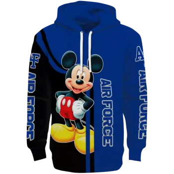 air force falcons mickey mouse blue black hoodie best selling