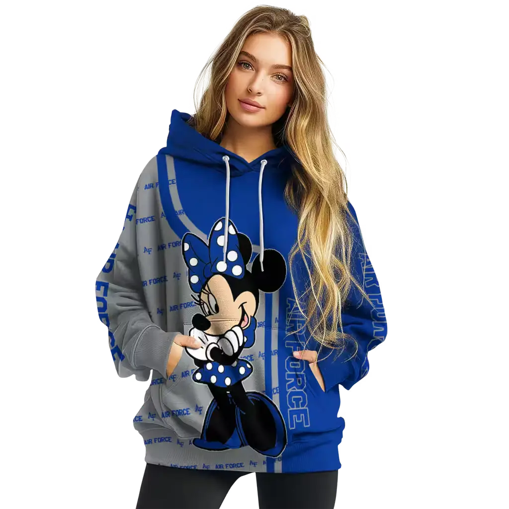 air force falcons minnie mouse blue hoodie high quality air force falcons minnie mouse blue hoodie high quality