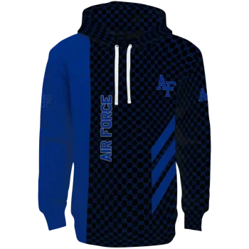 air force falcons monogram pattern blue hoodie best selling