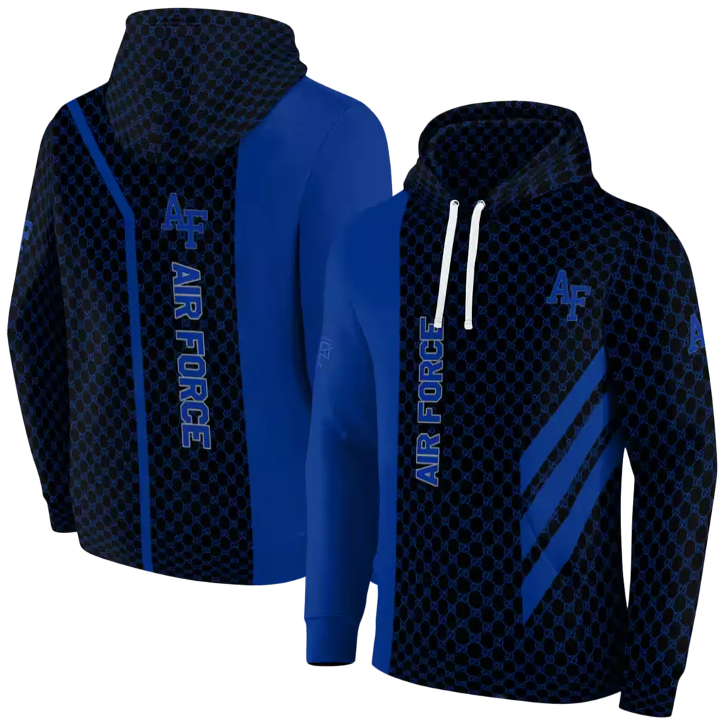 air force falcons monogram pattern blue hoodie fashion forward air force falcons monogram pattern blue hoodie fashion forward