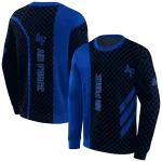 air force falcons monogram pattern blue hoodie best selling