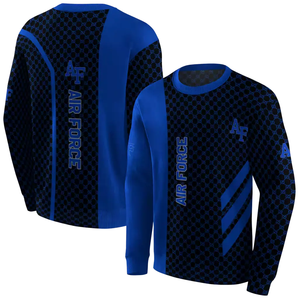 air force falcons monogram pattern blue hoodie premium grade air force falcons monogram pattern blue hoodie premium grade