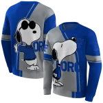 air force falcons playful snoopy blue hoodie best selling