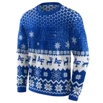 air force falcons reindeer motif blue hoodie best selling