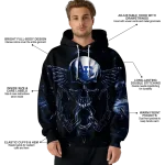 air force falcons skull artwork blue black hoodie best selling