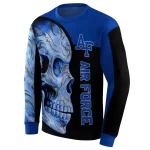 air force falcons skull motif blue black hoodie best selling