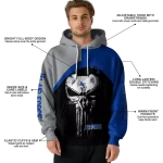 air force falcons skull punisher grey black hoodie best selling