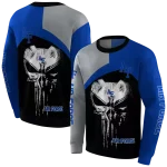 air force falcons skull punisher grey black hoodie best selling