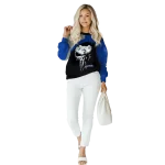 air force falcons skull punisher grey black hoodie best selling